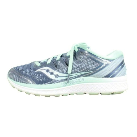 Saucony Guide ISO 2 Gray Aqua Nylon Lace Up Sneaker Running Shoes Size 8 - Picture 1 of 9